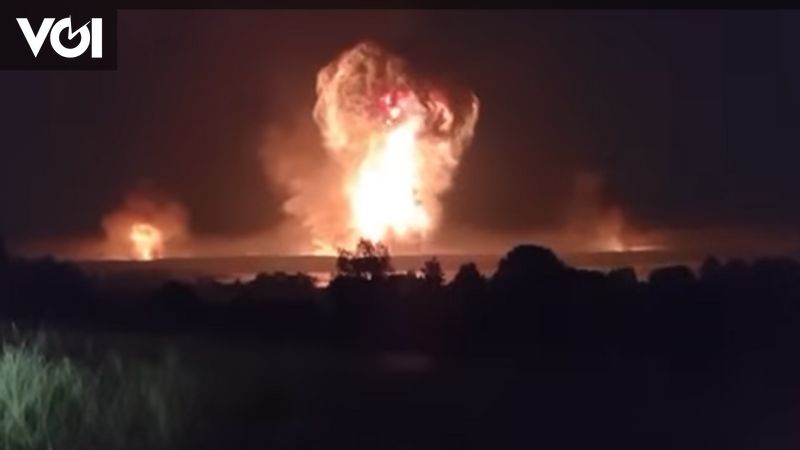 Serangan Ukraina Picu Ledakan Seperti Gempa Bumi di Gudang Senjata Tver&nbsp;Rusia