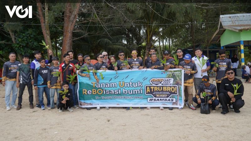 Serunya Maxi Yamaha Day 2024 Sambas, Ratusan Peserta Touring dan Berkemah di Pantai&nbsp;Bahari